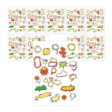 삼육오문방구 오려쓰는 데코스티커, 말풍선, 10개입