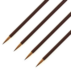 칠성 서예동양화캘리 모 비간 붓, 4 x 20 mm, 4개입