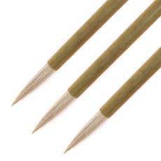 칠성 한국화 & 한글 교재용 겸용붓, 중, 3개