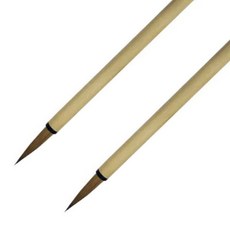 七星書法東洋畫書法毛筆 簡筆毛筆, 6 x 33 毫米, 2件