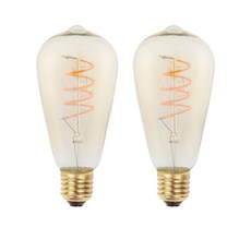 FOCUS Shinkwang LED 經典設計燈泡長型 ST64 3W, 黃光色, 2件