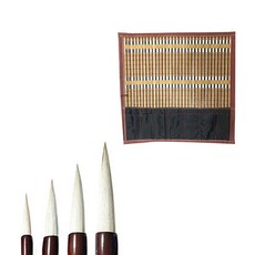 七星雙毛筆1+3+5+7+收納式豪華毛筆套組, 1套