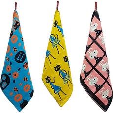 Billy Milli 掛環擦手廚房毛巾 3件組, NO4, 1套