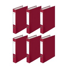 Munhwa Filing System Web D 環活頁夾 A4 7cm 3 孔 B949A-7, 紅色的, 6件