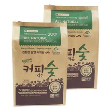 커피 먹은 숯, 1kg, 2개