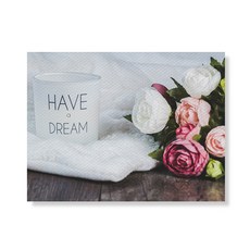 Little Hiker flower 帆布印花畫框 A3W35 78