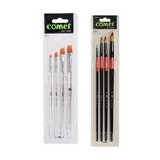 Comet透明筆刷 4支組+水彩筆刷 4支組, 1套