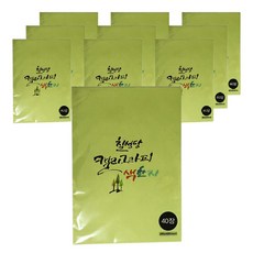 칠성 캘리 서예용 색화선지 연두 40p, 10개입
