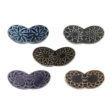 Royal Aririda花瓣湯匙筷子架 5入, 棕色，深灰色，卡其色，深棕色，紫色, 1套