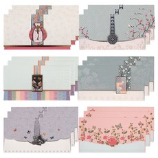 TOCTOC 傳統風格感謝信封 第二季 6款組, 混合顏色, 3套