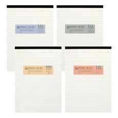 TOCTOC A4數學練習本筆記本4件組, 混合顏色, 1套