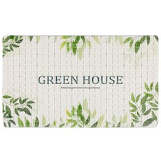 HANEE 插圖浴室腳踏墊 67.5*38cm, 溫室, 1個