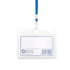 옹달샘 橫式出入名牌 85 x 54 mm, 藍色, 40入