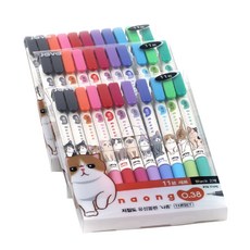 JAVAPEN 貓咪圖案原子筆 0.38mm 11入, 混合色, 3盒