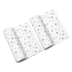 BABY&I 滿版印花包巾 2入