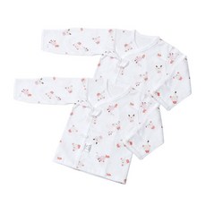 BABY&I 嬰兒小熊印花肚衣 2件組