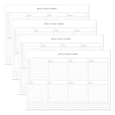 데얼스 스케줄러 20매 4p, 위클리체크, 1세트