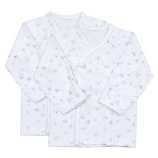 BABY&I 嬰兒大象印花肚衣 2入