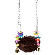 TP 倉鼠 鸚鵡 玩具 鞦韆 吊床 巢 12 x 27 cm, 混合顏色, 1個