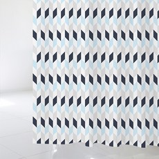 Design Soopul 北歐風格浴簾 S sc648 + 塑膠掛環, 1套