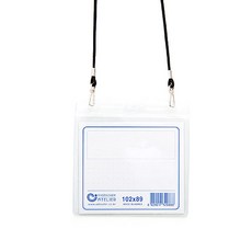 山泉研討會名牌 中 102 x 89 mm, 黑色, 30入