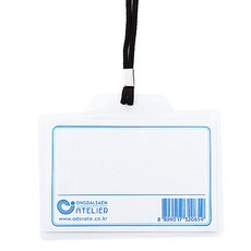 Ondalsaem學生名牌 小 95*65mm, 黑色的, 60件