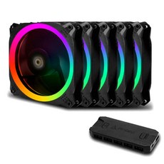 Antec 安鈦克 機箱散熱器 5入+控制器 PRIZM 120 ARGB 5, PRIZM 120 ARGB 5+C