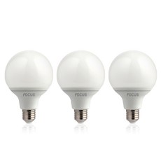 FOCUS LED球型燈泡 G95 12W, 晝光色, 3片