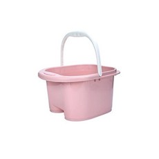 JCC按壓式泡腳桶 粉色, 1個, 粉紅色