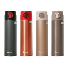 保溫瓶 4入組, 黑色，卡其色，咖啡色，紅色, 330毫升