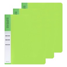 紅屋頂 OA 透明活頁夾 A4 40頁, 淺綠色, 3入