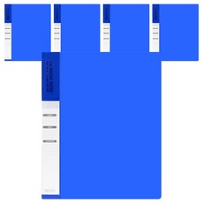 VIC DREAM Red Roof OA Clear Binder File A4 20 張, 藍色, 5件