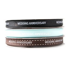 TOCTOC WEDDING ANNIVERSARY 印花包裝緞帶組, NO1, 13.5m