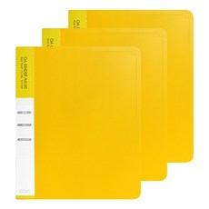 紅屋頂 OA 透明活頁夾 A4 40頁, 黃色, 3個