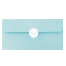 From&To 繽紛色彩 現金信封 B110p 96入 + 貼紙 96入, 天藍色, 1組