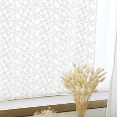 decotonik Clarisse 刺繡蕾絲窗簾, 奶油