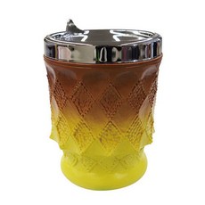 Heinz鑽石紋菸灰缸, 黃色, 1個