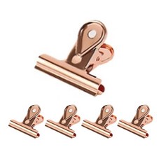 바이셀 사무용품 클립집게 물방울 핑크, 40mm, 5개입