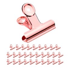바이셀 사무용품 클립집게 샤이닝 핑크, 22mm, 30개입