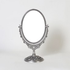 Credis 復古金屬立式玫瑰化妝鏡 小, 錫