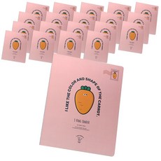 Pinkfoot 胡蘿蔔活頁夾3點20p, 隨機發貨, 20個