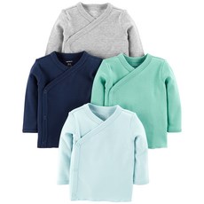 카터스 베이비 남아용 사이드스냅 티셔츠 4p