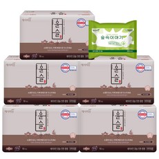 Yejimiin Yoonseul Dark Sunmyeon 中號衛生巾翼型 16p x 5 包 + 森林故事中號 2p, 1組, 日用型