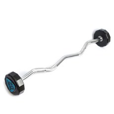 스포뱅크 LIVEPRO 우레탄 스튜디오 이지 컬 바벨 20kg, 1개, 혼합 색상