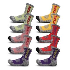 Roberto 10 雙高品質厚實木登山襪女式 T-Aibar, 隨機發貨