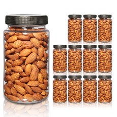 Tritan材質食物儲存罐 12入組, 黑色, 500ml