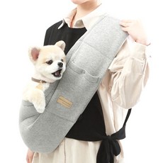 AMYLOVESPET 超輕量擁抱寵物背帶, 灰色