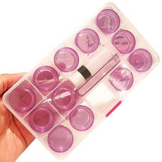 알럽뷰 대용량 렌즈 6쌍 케이스 보관함, 보라, 1개