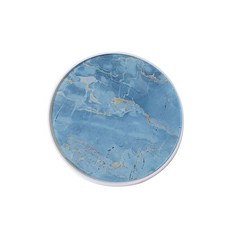 알럽뷰 대리석 패턴 거울 렌즈 케이스, 파란색, 1개