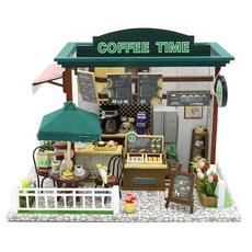 아트조이 DIY 미니어처 하우스 Coffee Time, 혼합 색상, 1개